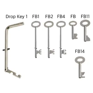 AFIT Zinc Plated FB Master Key Set 3