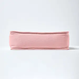 Homescapes Pink Cotton Dining Booster Cushion