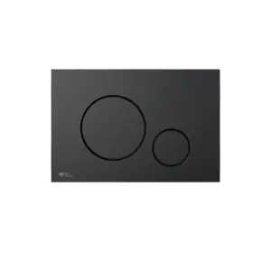 Concealed 1.12m Wall Hung Toilet Cistern Frame Adjustable WC Unit & Matt Black Flush Plate