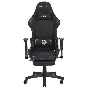 Gaming Chair Faux Leather Dark Grey VICTORY