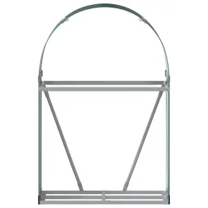 Log Holder Green 80x45x120 cm Galvanised Steel