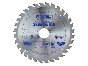 Faithfull FAIZ21032 TCT Circular Saw Blade 210 x 35mm x 32T POS FAIZ21032