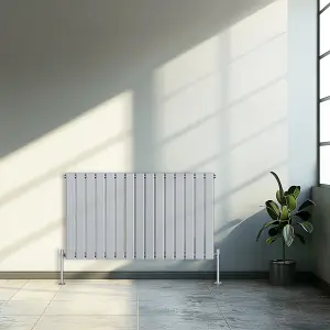 Right Radiators 600x1020 mm Horizontal Single Flat Panel Designer Radiator Chrome