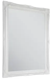 MirrorOutlet Hamilton White Shabby Chic Design Wall Mirror 107 x 76 CM