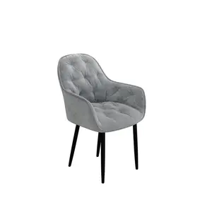 Yazmin Upholstered Dining Chair (Set of 2) Grey