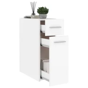 Berkfield Apothecary Cabinet White 20x45.5x60 cm Engineered Wood