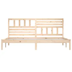 Berkfield Bed Frame Solid Wood Pine 180x200 cm 6FT Super King