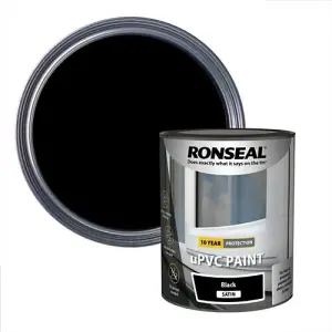 RONSEAL uPVC PAINT BLACK SATIN 2.5L