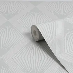 Julien MacDonald Chandelier Silver Geometric Wallpaper