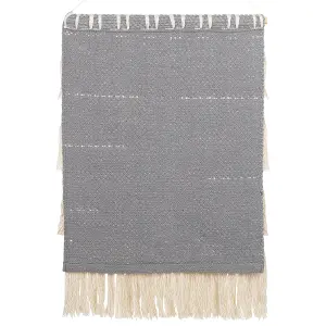 Fabric Wall Hanging MAHRI Cotton Grey