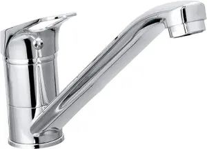 Cascade Spiral Monbloc Kitchen Sink Mixer Tap Single Lever Swivel +Flexi