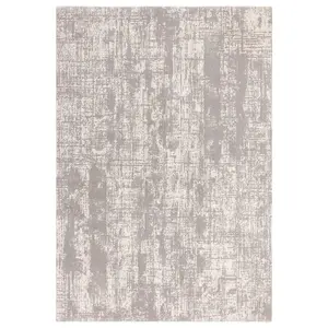 Grey Abstract Luxurious Modern Easy To Clean Rug For Dining Room Bedroom & Living Room-160cm X 230cm