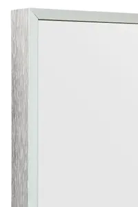 MirrorOutlet Artus - Silver Aluminium Edged Full Length Wall Leaner Mirror 68" X 43" (174CM X 110CM)