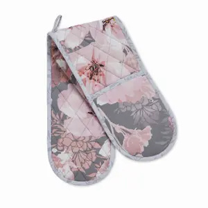 Catherine Lansfield Dining Dramatic Floral 18x88 cm Oven Glove Grey