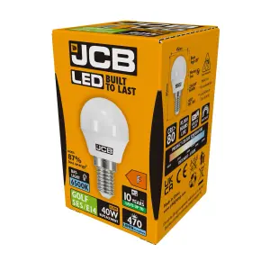 JCB 4.9w LED SES Opal Golf Ball 520lm 6500k - Daylight