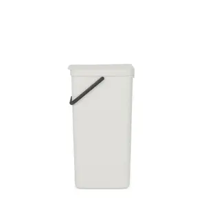 Brabantia Sort and Go 40 Litre Rubbish Bin Light Grey