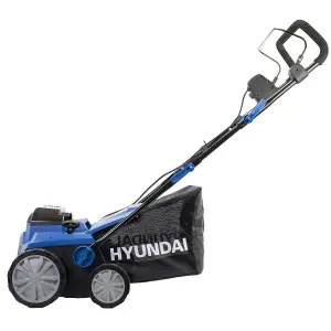 Hyundai 2 x 20V (40V) Cordless Lawn Scarifier, Aerator & Dethatcher Rake 380mm 4Ah Li-Ion Batteries Brushless  HY2196