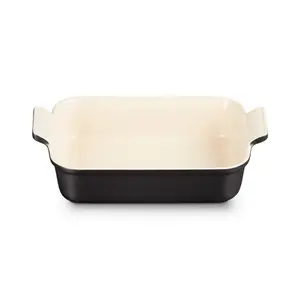 Le Creuset Stoneware Heritage Rectangular Dish Satin Black / 26cm