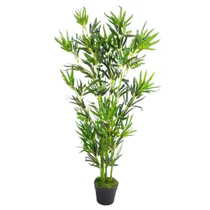 120cm (4ft) Fat Leaf Artificial Bamboo Plants Trees - XL