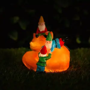 Solar Sleeping Fox Ornament Gnome Garden Home Patio Decking Flower Bed Standing