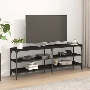 vidaXL TV Cabinet Black 140x30x50 cm Engineered Wood