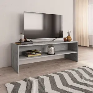 vidaXL TV Cabinet Concrete Grey 120x40x40 cm Engineered Wood