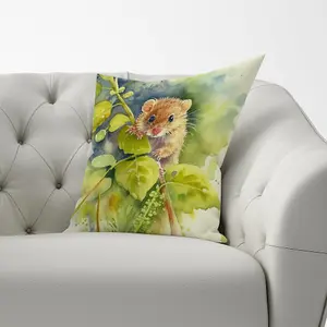 Dormouse Watercolour Cushions 60cm x 60cm