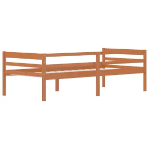 Berkfield Bed Frame Honey Brown Solid Pinewood 90x200 cm