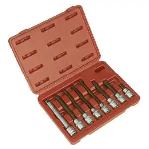 Sealey Head Bolt Socket Bit Set 10pc 1/2"Sq Drive AK5538