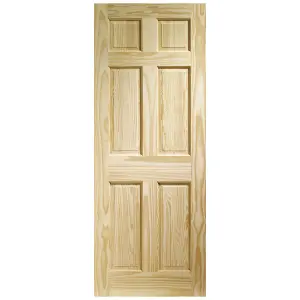 Internal Knotty Pine Colonial 6 Panel Door  - 1981 x 610 x 35mm (24")