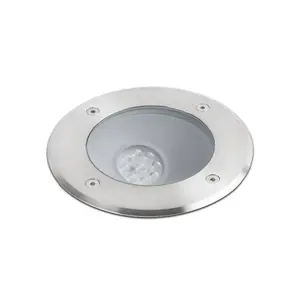 Luminosa Salt LED Outdoor Recessed Spotlight Matt Nickel IP67