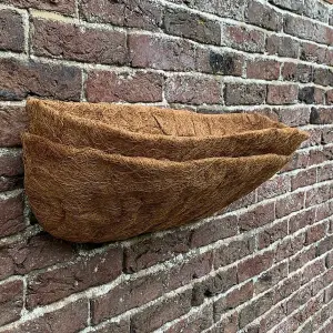 Pack of 2 Extra Deep Coco Wall Trough Planter Liner (60cm)