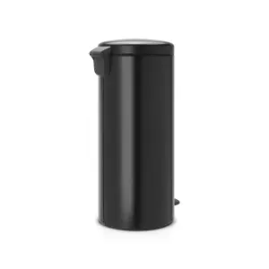 Brabantia Matt Black Metal Pedal Bin - 30L Freestanding