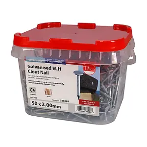 TIMCO Extra Large Head Clout Nails Galvanised - 50 x 3.00