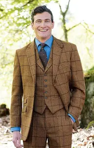 House Of Bruar Men's Saxony Tweed Hacking Jacket