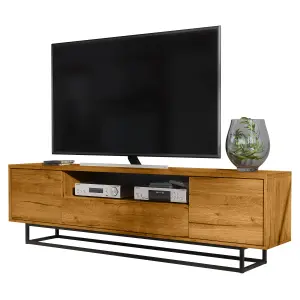 TV Unit 200cm Sideboard Cabinet Cupboard TV Stand Living Room Oak