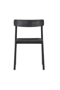 Malmön Black Rattan Dining Chair , Black