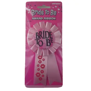 Unique Party Bride To Be Ribbon Pink (One Size)