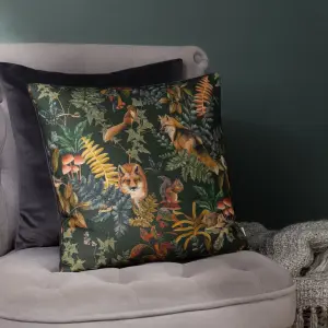 Evans Lichfield Forest Fox Repeat Fox Repeat Feather Rich Cushion