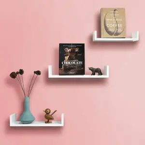 Byun 3 Piece Floating Shelf Set White