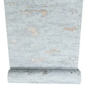 Stone Concrete Industrial Wallpaper Paste The Wall Dark Grey Metallic Copper