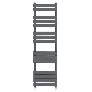 Rinse Flat Panel Anthracite Bathroom Heated Towel Rail Ladder Radiator Warmer 1600x450mm