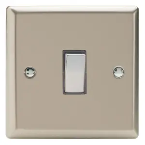 Varilight 1-Gang 20A Double Pole Rocker Switch Satin