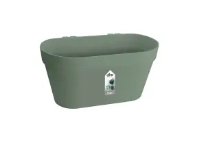 Elho Loft Urban Green Wall Duo 28cm Plastic Plant Pot in Pistachio Green