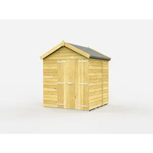 DIY Sheds 6x6 Apex Shed - Double Door Without Windows