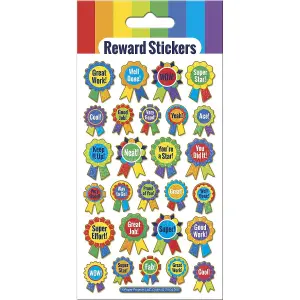 Paper Projects Reusable Rosette Reward Stickers Multicoloured (One Size)