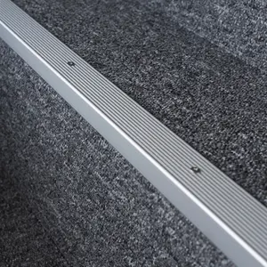 Anodised aluminium anti non slip stair edge nosing trim 900mm x 20mm x 40mm A33 silver