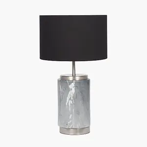 Grey Marble Effect Ceramic Table Lamp