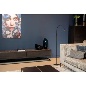 Lucide Zozy Modern Floor Reading Lamp - LED Dim. - 1x4W 3000K - 3 StepDim - Black