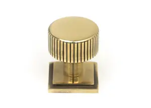 From The Anvil Aged Brass Judd Cabinet Knob - 25mm (Square)